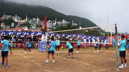 तानसेनमा भलिबलको तुफान: रणउजिरेश्वरी कपमा पैसा, प्रतिष्ठा र ‘कडा भिडन्त’को खेल