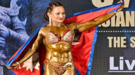 एसियाली शारीरिक सुगठन च्याम्पियनसिपमा नेपालकी उर्मिला श्रेष्ठलाई काँस्य पदक