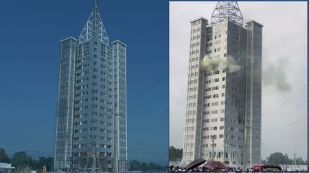 ओलीले बनाएको डेढ अर्बको दमक भ्युटावरमा आगो!