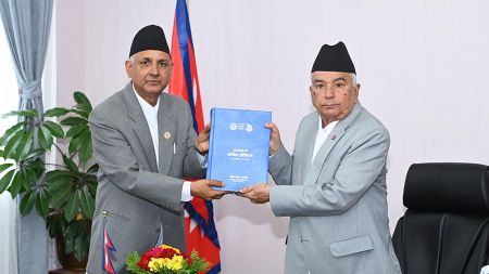 राष्ट्रपति पौडेललाई लोकसेवा आयोगको वार्षिक प्रतिवेदन पेस!