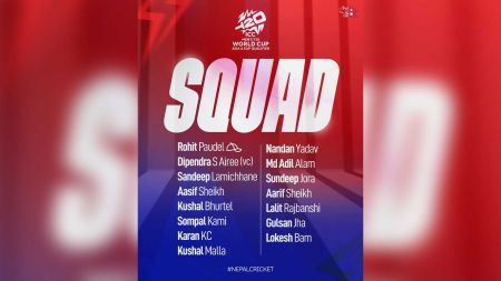 ओमानमा हुने टी–२० विश्वकप छनोटका लागि नेपालले १५ सदस्यीय टोली सार्वजनिक
