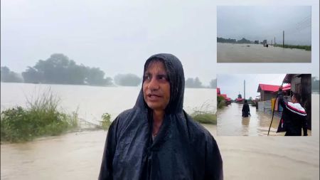 खोलाको पानी बस्तीमा पस्यो, ७५० परिवार सुरक्षित स्थानमा, पूर्वमुख्यमन्त्री स्वयम् उद्धारमा!