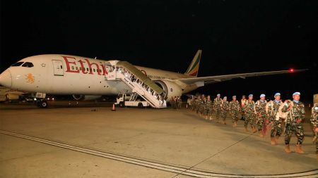 दक्षिण सुडानमा तैनाथ नेपाली शान्ति सैनिकहरूको अदलीबदली!