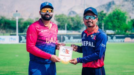टी–२० विश्वकप एसिया छनोट: सुपर सिक्समा नेपाल र युएईबीच प्रतिस्पर्धा, नेपालले टस जितेर ब्याटिङ रोज्यो