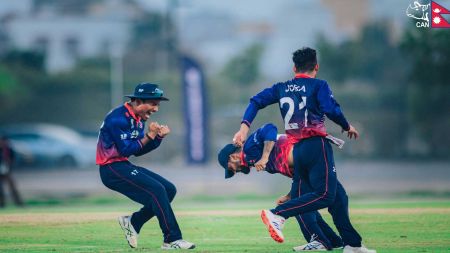 टी–२० विश्वकप छनोटमा नेपाल १ रनले विजयी, युएईविरुद्ध रोमाञ्चक जीतसँगै चार अंकमा