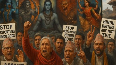 ‘Evil Gods’ भनेर शिव–कालीलाई तोडमोड गर्ने पश्चिम! धार्मिक समुदाय आक्रोशित